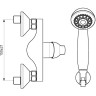 Cмеситель для душа VIDIMA FINE BA387AA